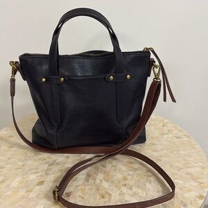 Fossil leather handbag